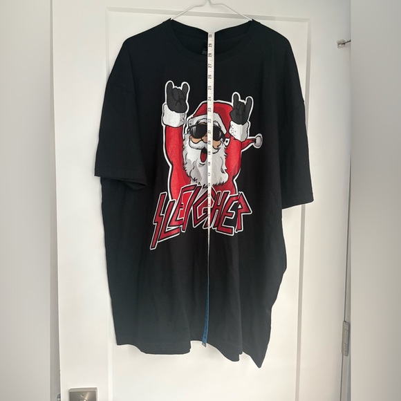 SLEIGHER Santa Fan | Graphic Pun of Slayer T-Shirt  | Men’s Size 2XL - Picture 7 of 10
